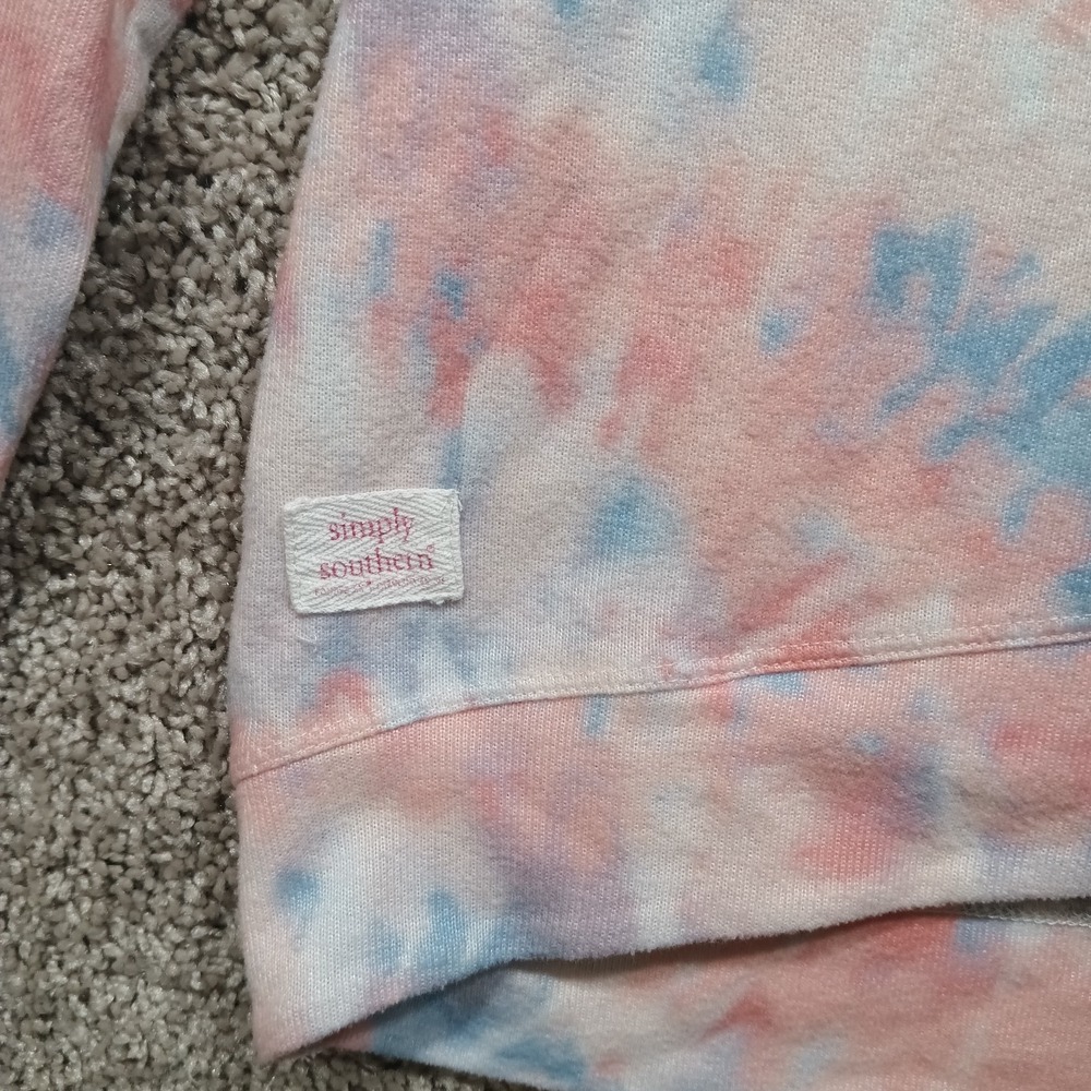Simply Southern Swirl Tie-dye Dog Lover Crew Neck Shirt. Large. - Picture 3 of 5